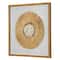 American Art Décor™ 23.5" Boho Handmade Framed Straw Shell and Linen Wall Art Décor